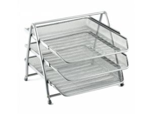 SZUFLADA GRAND 3 SZUFLADKI SREBRNA METALOWA GR-069S