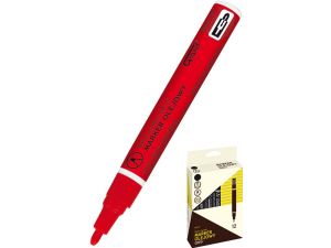 MARKER OLEJOWY GRAND GR-25 CZERWONY OKRĄGŁA KOŃCÓWKA