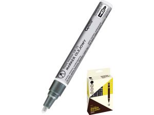 MARKER OLEJOWY GRAND GR-25 SREBRNY OKRĄGŁA KOŃCÓWKA