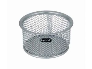 POJEMNIK NA SPINACZE GRAND GR-010S SREBRNY DRUCIANY