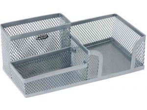 PRZYBORNIK NA BIURKO GRAND SREBRNY METALOWY GR-93S