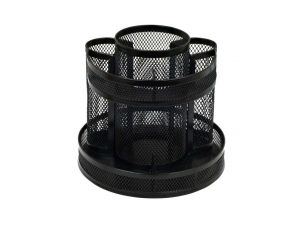 PRZYBORNIK NA BIURKO GRAND CZARNY METALOWY GR-254