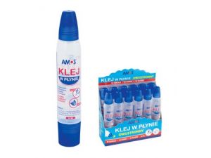 KLEJ W PŁYNIE AMOS 34ML DWUSTRONNY