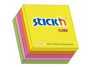 NOTES SAMOPRZYLEPNY STICK`N 76X76MM 5 KOLORÓW NEONOWYCH
