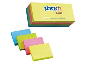 NOTES SAMOPRZYLEPNY STICK`N 38X51MM MIX NEONOWY 12 SZT.