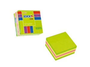 NOTES SAMOPRZYLEPNY STICK`N 51X51MM MIX NEONOWY ZIELONY, ŻÓŁTY, RÓŻOWY, PASTELOWY ŻÓŁTY