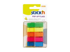 ZAKŁADKI INDEKSUJĄCE STICK N 45X12MM 5 KOLORÓW W PODAJNIKU