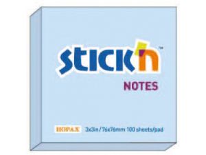 NOTES SAMOPRZYLEPNY STICK`N 76X76MM NIEBIESKI PASTELOWY