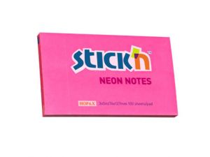 NOTES SAMOPRZYLEPNY STICK`N 127X76MM CIEMNORÓŻOWY NEONOWY