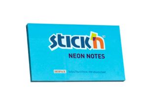 NOTES SAMOPRZYLEPNY STICK`N 127X76MM NIEBIESKI NEONOWY