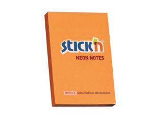 NOTES SAMOPRZYLEPNY STICK`N 76X51MM POMARAŃCZOWY NEONOWY
