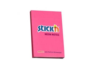 NOTES SAMOPRZYLEPNY STICK`N 76X51MM CIEMNORÓŻOWY NEONOWY