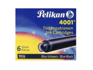 NABOJE ATRAMENTOWE PELIKAN TP/6 NIEBIESKO-CZARNE