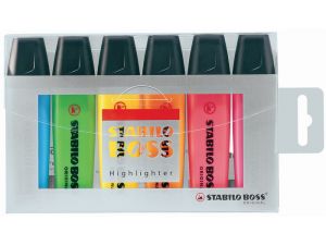 ZAKREŚLACZ STABILO BOSS MIX KOLORÓW 6 SZT. 70/6