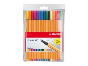 CIENKOPIS STABILO POINT 88 15 SZT. ETUI, (10+5 NEON)