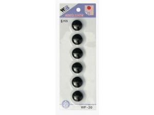 MAGNESY WF-20MM 6 SZT. CZARNY 