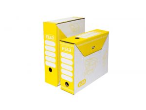 PUDŁO ARCHIWIZACYJNE ELBA 100 MM ŻÓŁTE 