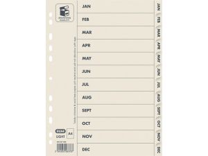 PRZEKŁADKI KARTONOWE ELBA A4 LIGHT 12 KART BEŻOWE