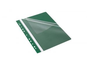 SKOROSZYT PLASTIKOWY Z PERFORACJĄ BANTEX A4 ZIELONY