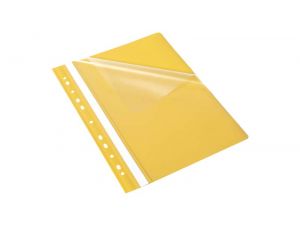 SKOROSZYT PLASTIKOWY Z PERFORACJĄ BANTEX A4 ŻÓŁTY