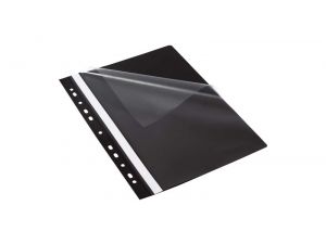SKOROSZYT PLASTIKOWY Z PERFORACJĄ BANTEX A4 CZARNY