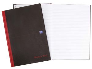 BRULION A4 96K LINIA OXFORD OFFICE BLACK N RED