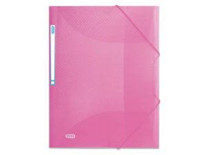 TECZKA Z GUMKĄ ELBA URBAN RÓŻOWA PRZEZROCZYSTA