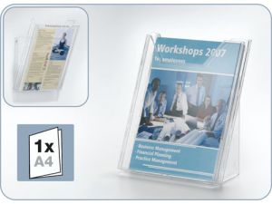 POJEMNIK NA ULOTKI DURABLE COMBIBOXX A4 PRZEZROCZYSTY