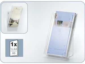 POJEMNIK NA ULOTKI DURABLE COMBIBOXX 1/3 A4 PRZEZROCZYSTY