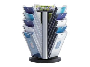 STOJAK NA ULOTKI DURABLE OBROTOWY PRZEZROCZYSTY