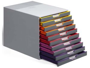 POJEMNIK DURABLE VARICOLOR 10 SZUFLAD SZARY