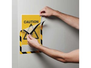 RAMKA MAGNETYCZNA DURABLE DURAFRAME SECURITY A4 ŻÓŁTO-CZARNA 5 SZT.