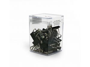 SPINACZ KLIPS VICTORY OFFICE 19MM 36SZT. CZARNE