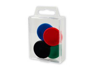 MAGNESY VICTORY OFFICE 32MM 4 SZT. MIX KOLORÓW