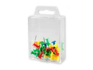 PINEZKI BECZUŁKI TABLICOWE VICTORY OFFICE 25SZT. MIX KOLORÓW POJEMNIK PLASTIKOWY ZAWIESZANY