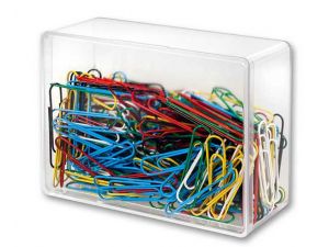 SPINACZE BIUROWE VICTORY OFFICE 50MM 250 SZT. OKRĄGŁE MIX KOLORÓW POJEMNIK PLASTIKOWY