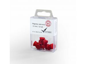 MAGNESY VICTORY OFFICE 13MM 10 SZT. CZERWONE