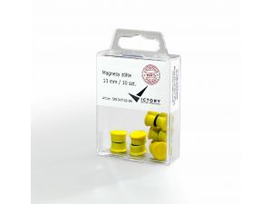 MAGNESY VICTORY OFFICE 13MM 10 SZT. ŻÓŁTE