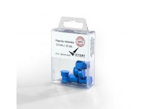 MAGNESY VICTORY OFFICE 13MM 10 SZT. NIEBIESKIE