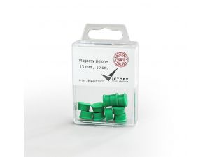 MAGNESY VICTORY OFFICE 13MM 10 SZT. ZIELONE