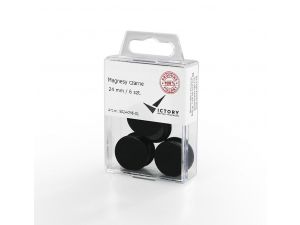 MAGNESY VICTORY OFFICE 24MM 6 SZT. CZARNE