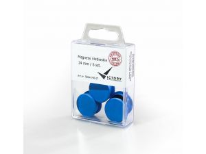 MAGNESY VICTORY OFFICE 24MM 6 SZT. NIEBIESKIE