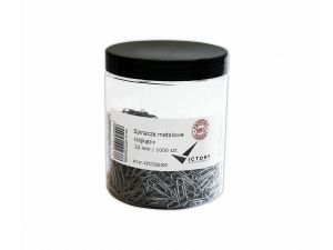 SPINACZE BIUROWE VICTORY OFFICE 22MM 1000 SZT. TRÓJKĄTNE SŁOIK DUŻY