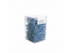 SPINACZE BIUROWE VICTORY OFFICE 28MM 300 SZT. OKRĄGŁE PASTELOWE CIEMNONIEBIESKIE POJEMNIK PLASTIKOWY