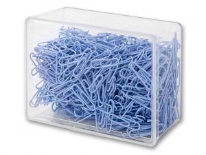 SPINACZE BIUROWE VICTORY OFFICE 28MM 800 SZT. OKRĄGŁE PASTELOWE JASNOFIOLETOWE POJEMNIK PLASTIKOWY