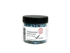 SPINACZE BIUROWE VICTORY OFFICE 28MM 150 SZT. OKRĄGŁE PASTELOWE JASNONIEBIESKIE SŁOIK MAŁY