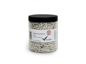 SPINACZE BIUROWE VICTORY OFFICE 28MM 800 SZT. OKRĄGŁE POWLEKANE BIAŁE SŁOIK DUŻY