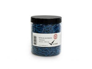 SPINACZE BIUROWE VICTORY OFFICE 28MM 800 SZT. OKRĄGŁE POWLEKANE NIEBIESKIE SŁOIK DUŻY
