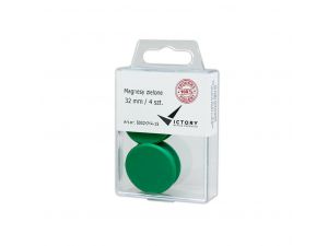 MAGNESY VICTORY OFFICE 32MM 4 SZT. ZIELONE