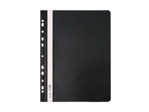 SKOROSZYT PLASTIKOWY TWARDY Z PERFORACJĄ BIURFOL A4 CZARNY BIS 10 SZT